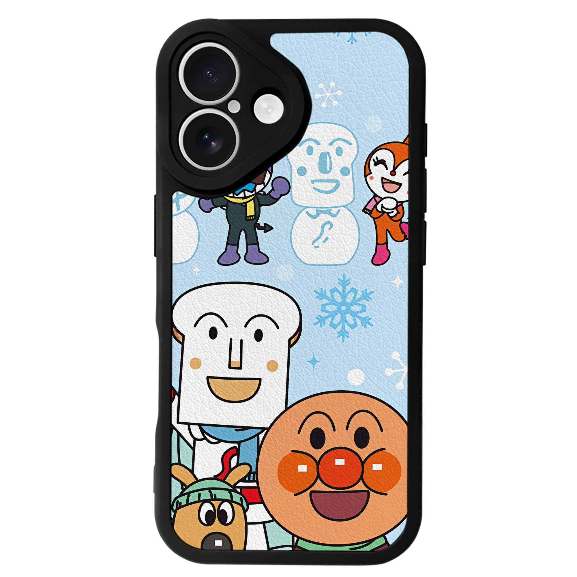 （画像用） アンパンマン Anpanman 【iPhone 16シリーズ対応】シリコンスマホケース（レザー調） 材質：シリコン